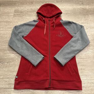 686 Jacket Mens Medium Red Gray Fleece Airflight‎ Icon Hoodie Full Zip Outdoor